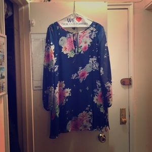 Blue floral dress from LULU’s
